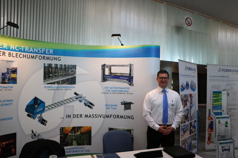 Sander Automation am Stand im Expobereich. (Vogel Communications Group GmbH & Co. KG)