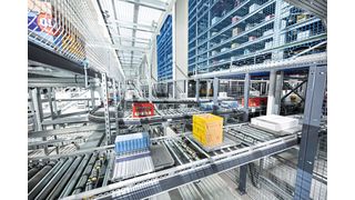 Aus dem neuen Zentrallager, in dem 95 Prozent der Kommissionierprozesse automatisch ablaufen, werden 800 Filialen bedient. (Bild: SSI Schäfer)