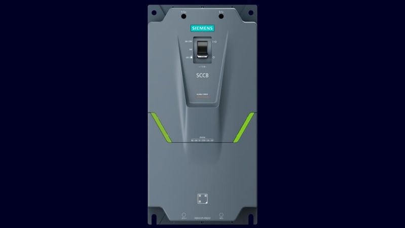 Zu sehen ist das Äußere des Halbleiter-Leistungsschalters „Sentron 3QD2“.(Bild:  Siemens)