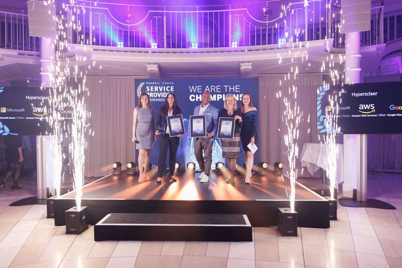 Kategorie Hyperscaler: Platin: Microsoft Azure, Gold: Amazon Web Services (AWS), Silber: Google Cloud (Bild: Vogel IT-Medien GmbH)