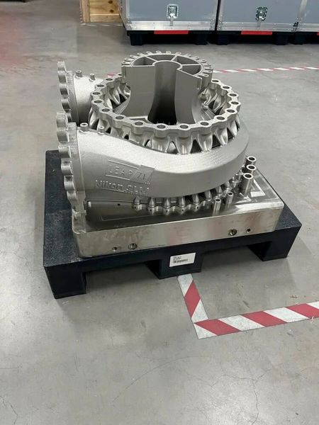 Nikon SLM Solutions printed the component using Inconel 718, an aerospace nickel alloy specifically designed to withstand the immense thermal loads and pressures of a full-flow staged combustion cycle (FFSC). (Image:Nikon SLM)