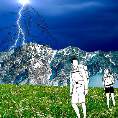 Wandern bei Gewitter - gefährlich! (Bild: VDE e.V.)