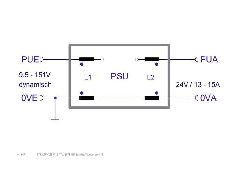 Bild 4: UA als Single-Ended-Betrieb. Hier wirkt dieses Filter als Vorfilter. Bei Erdschleifen 0VE – 0VA wird diese Befilterung unsymmetrisch.  (SYKO)