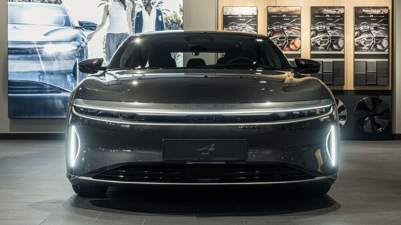 Bislang ist der Air das einzige Modell des kalifornischen E-Auto-Herstellers. Mit dem Gravity folgt bald ein zweites Modell. Zudem ist ein Mittelklassemodell in der Entwicklung. (Bild: Lucid)