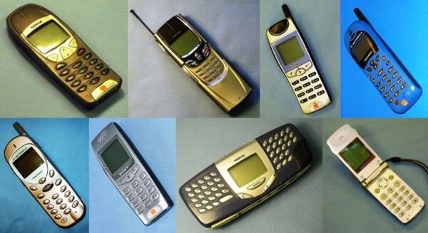 2G-Mobiltelefone aus den Jahren 1991 bis 2006 (Bild: University of Salford)