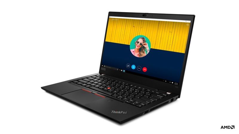 Das Thinkpad T495 ist das schwerere der beide 14-Zoll-Modelle mit AMD-Prozessor. Im Gegensatz zum T495s findet hier noch ein zusätzliche SATA-SSD Platz. Zudem werden bis zu 32 GB RAM unterstützt. (Lenovo)