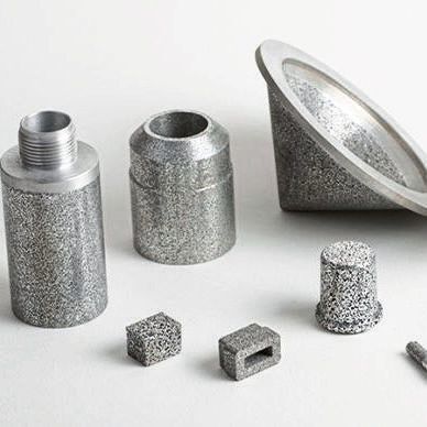 Components made of porous aluminum. (Exxentis)