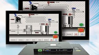 Die Widescreen-Formate 15 Zoll und 19 Zoll der Monitor-Reihe DM-F eignen sich in der Industrieautomation als Maschinenanzeige, als HMI, in Steuerwarten oder als Kiosk-Terminal.  (Comp-Mall )