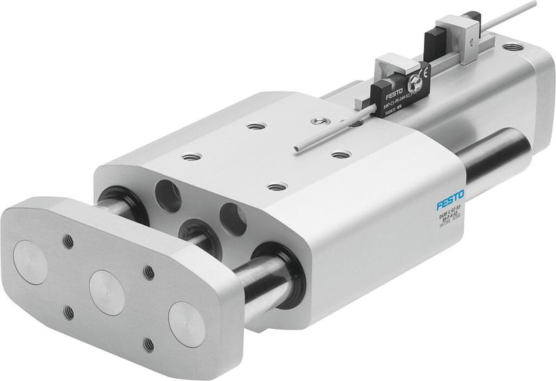 Präzision und Steifigkeit im Hygienic Design: der Führungs-zylinder DGRF. (Bild: Festo)