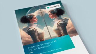 Eine aktuelle Studie soll KMU eine Orientierungshilfe zu den aktuellen Entwicklungen bieten und konkrete Empfehlungen für den Umgang mit generativer KI geben. (Bild: Fraunhofer IAO)