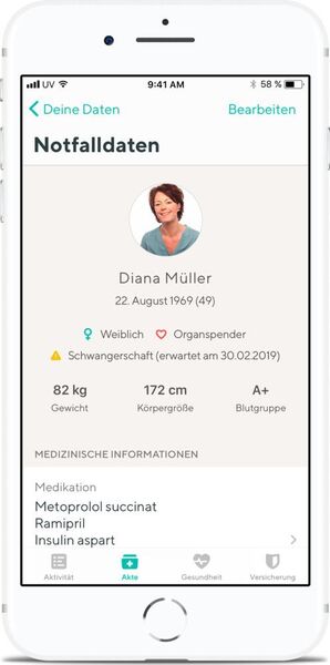 Notfalldaten (Vivy GmbH)