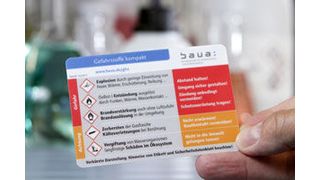 GHS-Memocard „Gefahrstoffe kompakt“  (Bild: BAuA)
