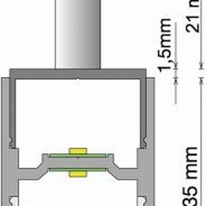 Technische Abmessungen: Das MicroLine-System (MLS-P) lässt sich abgependelt montieren und sorgt für direkte und indirekte Bestrahlung.(Osram Opto Semiconductor)