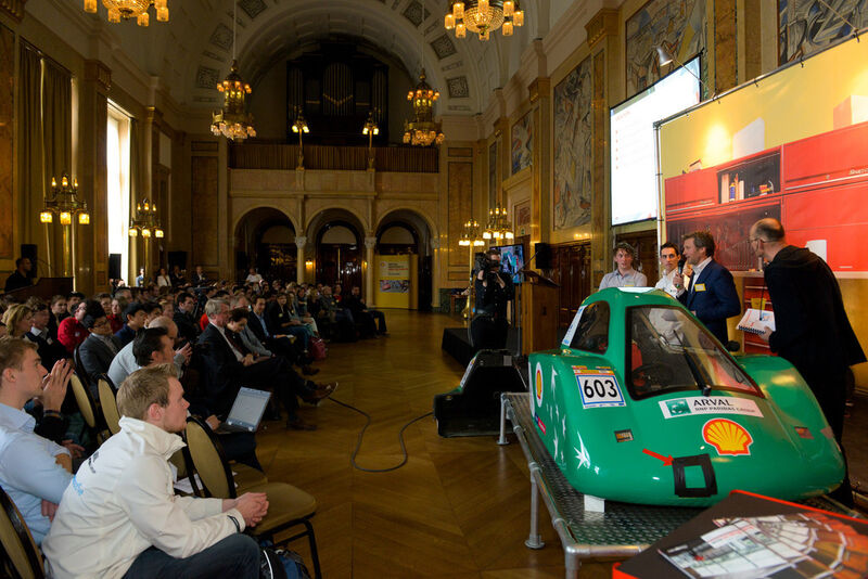 Pressekonferenz zum Shell Eco Marathon Europe 2013 im Rathaus von Rotterdam (Shell)