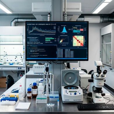 KI-gestützte Algorithmen halten vermehrt Einzug in medizinische Labore. (Bild: Gemini / KI-generiert)