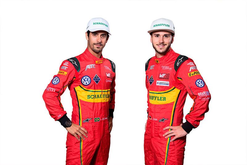 Besondere Bedeutung spielen in der Formel E Sparsamkeit und Effizienz. So gilt es, wenig Energie zu verbrauchen und mittels Rekuperation (Bremsenergierückgewinnung) möglichst viel Energie wieder zurückzugewinnen. An den Formel-E-Piloten, Lucas di Grassi (li.) und Daniel Abt (re.), liegt es letztendlich, mit der zur Verfügung stehenden Energie optimal hauszuhalten. (Bild: Schaeffler)