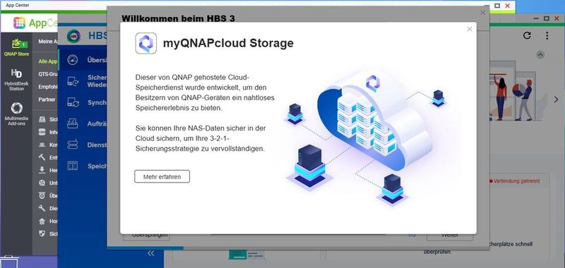 Die Daten eines QNAP-NAS lassen sich auch in die Cloud sichern. (Bild: Joos – QNAP)