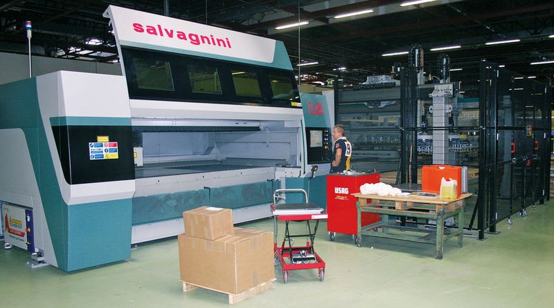 Das Faserlaser-Schneidsystem L5 von Salvagnini. (Bild: Salvagnini)