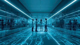 In der Technischen Universität München soll ein neues Forschungs- und Entwicklungszentrum für KI-Chips eingerichtet werden.  (Bild: Canva / KI-generiert)