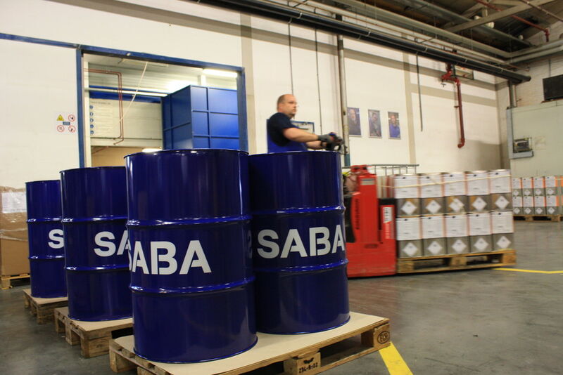 Manufacturing adhesives and sealants requires working among hazardous raw materials. Wilden pumps offer the operational advantages necessary to handle these substances in the safest way possible for the environment and SABA’s manufacturing personnel. (Picture: Wilden)