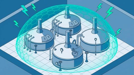 Nach Angriffen auf Lebensmittel- und Getränkeproduktionen, wie Brauerei und Molkerei rückt die IT-Sicherheit immer mehr in den Fokus. Mit dem NIS2-Umsetzungsgesetz und der KRITIS-Registrierungspflicht müssen Betriebe jetzt handeln.(Bild:  Gemini / KI-generiert)