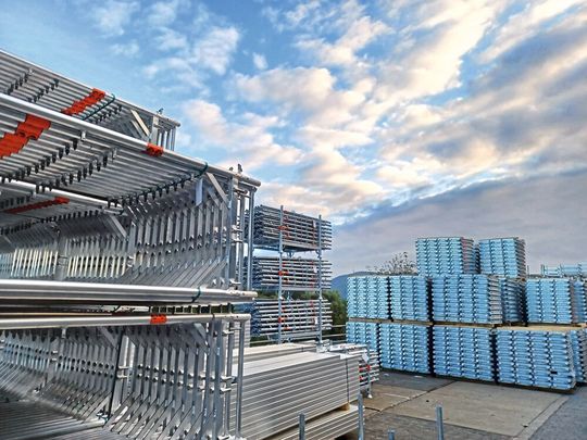 MJ-Gerüste sind auf vielen Baustellen in aller Welt zu finden. (Bild:  MJ Gerüst)