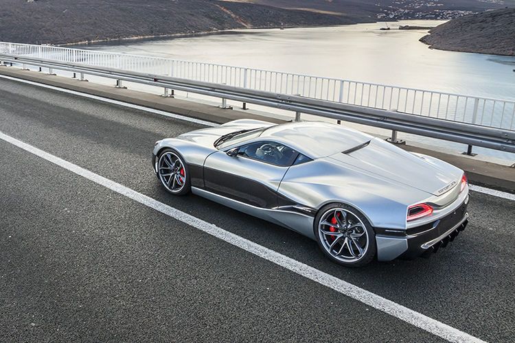 Soll bald in Serie gehen: Der elektrisch angetriebene Supersportwagen Concept One mit 800 kW (Rimac Automobili)