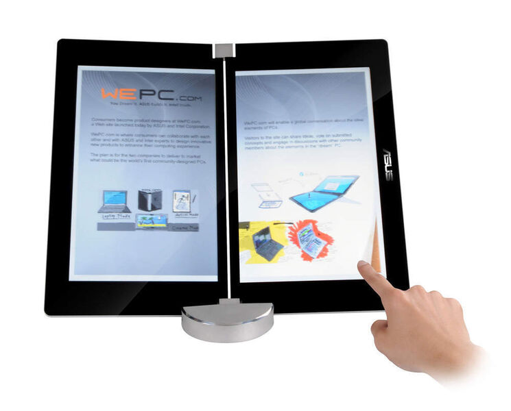 Das Dual-Panel-Notebook lässt sich auch als eBook nutzen und dabei wie ein normales Buch halten. (Archiv: Vogel Business Media)