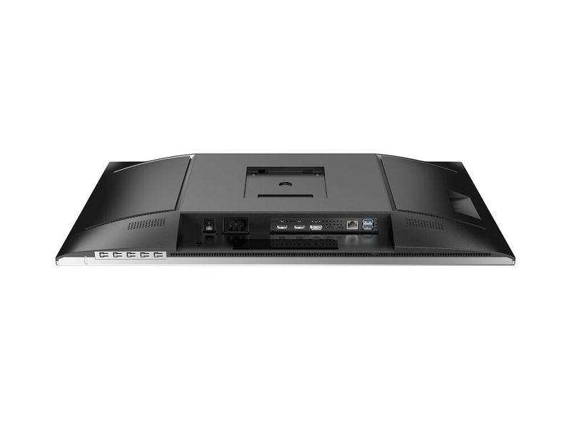 Ein zweiter USB-C-Port an der Rückseite ermöglicht beim U27U3CV und beim U32U3CV die Verbindung zu zwei Rechnern, die beide am Monitor angerschlossene Eingabegeräte nutzen können. Ein dritter USB-C-Port mit Ladefunktion für Mobilgeräte sitzt seitlich an allen drei U3-Displays. (Bild: AOC)