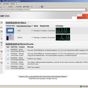 Der Virtual Server 2005 zur Servervirtualisierung. Er begnügt sich auch mit 32 Bit CPUs.