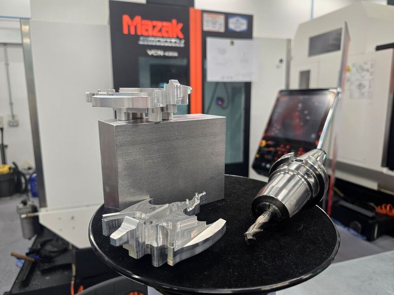 Finalists were tasked with machining a dragon-inspired workpiece from aluminium.   (Source: Mazak )
