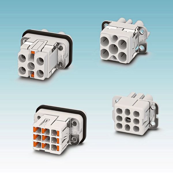 Die neuen Kontakteinsätze sind mit Crimp- oder Push-in-Anschlusstechnik verfügbar. (Phoenix Contact)