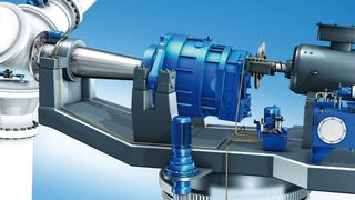 Bild 1: Für Antriebsstrang und Verstellantriebe in Windenergieanlagen gibt es mechanische und hydraulische Lösungskonzepte. (Archiv: Vogel Business Media)