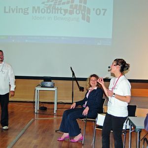 Die Theaterperformance von Magirus brachte Mobile Security näher.