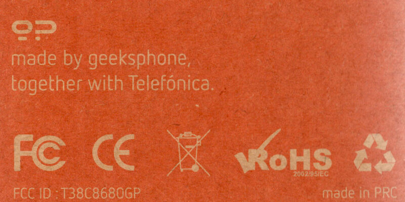 Geeksphone lässt die Geräte in China fertigen und kooperiert mit Telefónica. (Bild: Geeksphone/Srocke)