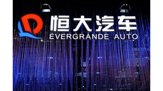 Evergrande Auto auf der Messe in Schanghai. (Bild: picture alliance/REUTERS)