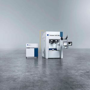 Highlight Nummer 1: Die Trumpf-Dual-Optik (Dual-PFO) macht die Fertigung von Elektromotoren produktiver, denn sie schweißt und misst dabei parallel die Bauteillage, was andere PFO-Systeme nicht können, betont Trumpf.(Bild:  Trumpf)