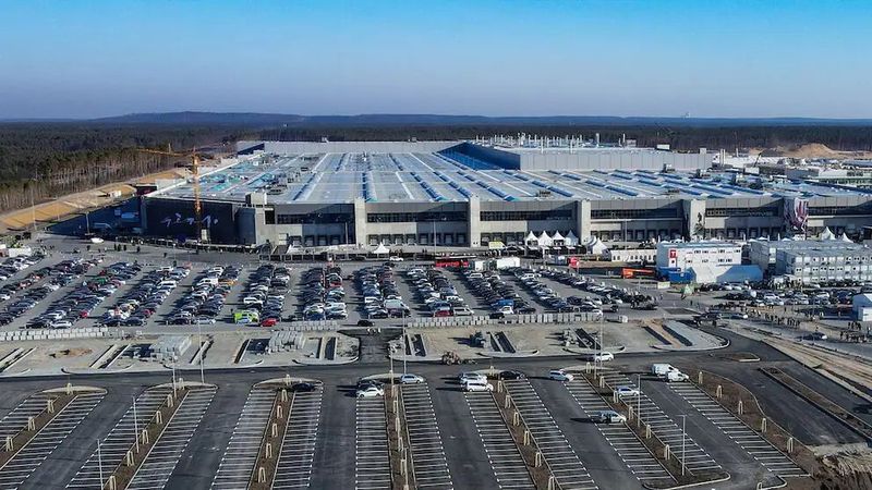 Die Tesla-Gigafactory Berlin-Brandenburg im Jahr 2022.(Bild:  Tesla)