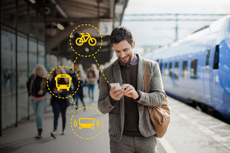Alles in einer App: Das ist die Idee der App „Jelbi“, die Bus, Bahn, Taxi und Sharing-Optionen vereint. Das soll Mobilität vereinfachen.  (Geber86)