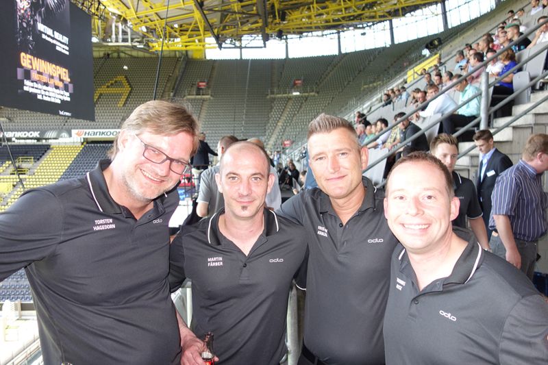 Kloppi alias Torsten Hagedorn, Martin Färber, Kristian Krause und Thomas Rose, Tarox (Bild: IT-BUSINESS)