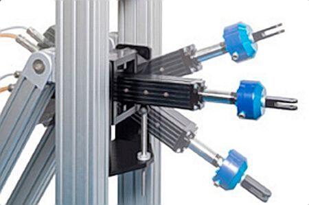 Das elektrische Mehrachsen-Testsystem EMATS verbraucht nur dann Energie, wenn ein Test durchführt werden soll.  (Bild: Moog)