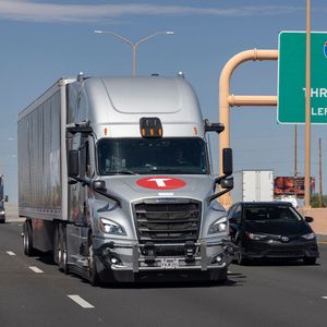 Die Level-4-Tour geht über 420 Meilen.(Bild:  Daimler Trucks)