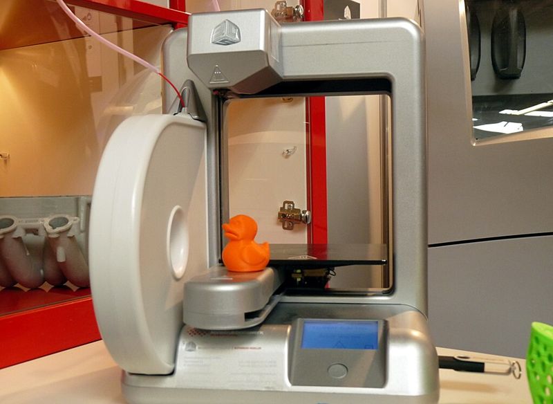 Der kleine 3D-Drucker Cube von 3D-Systems für den 3D-Druck zu Hause. (Bild: Michel)