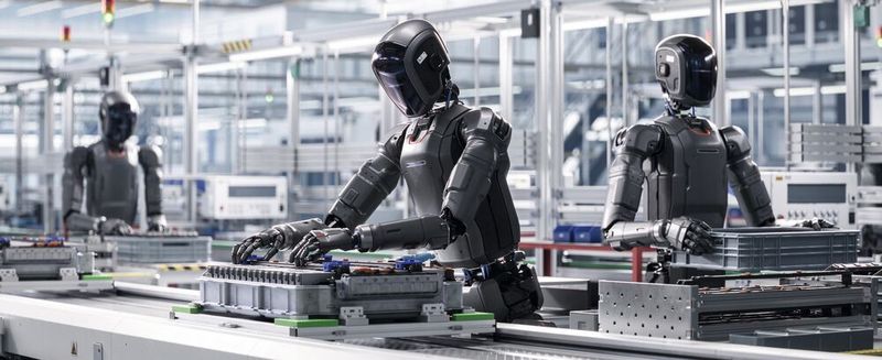 Zukunftsfantasie oder Realität? Humanoide Roboter könnten den Fachkräftemangel auffangen und beispielsweise Aufgaben in der Montage oder auch der Logistik übernehmen. (Bild: ©  IM Imagery - stock.adobe.com)