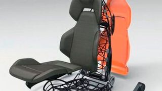 Ultraleichter Autositz, entwickelt unter anderem von csi Entwicklungstechnik und von AMC mithilfe von xF-3D-Technologie  – nur ein Beispiel für gelungenen Leichtbau, einem Trendthema, zu dem der gestern abgehaltene 1. Lightweight Summit auf der Hannover Messe 2019, seine Premiere feierte. (csi Entwicklungstechnik)