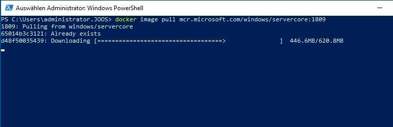 Container werden über Images bereitgestellt. Microsoft und Docker stellen vorgefertigte Images bereit. (Joos / Microsoft)