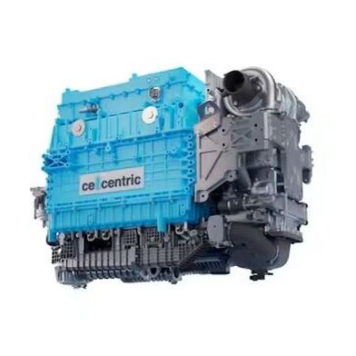 Cellcentric ist ein Gemeinschaftsuntrernehmen von Daimler Truck und Volvo. Nun gesellts ich offiziell und verbindlich auch noch Toyota dazu, um dem Schwerlastverkehr der Zukunft mittels Brennstoffzellen-Antreib (im Bild) und Wasserstoff den Dieselmotor zu ersparen ... (Bild: Cellcentric)