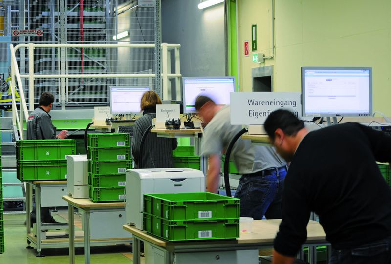 Bild 2: Das Bild zeigt einen Blick auf die dem WMF-AKL vorgeschalteten Aufgabeplätze sowie den Klärplatz. Bild: IGZ Logistics + IT (Archiv: Vogel Business Media)