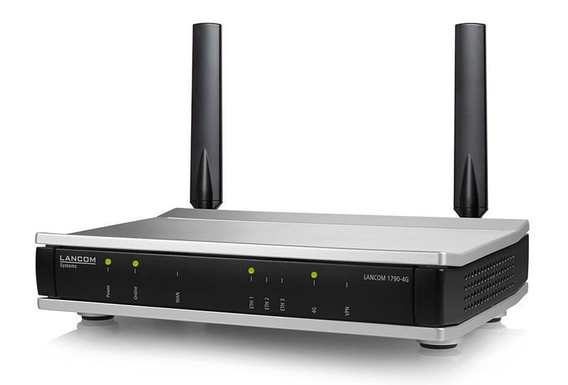 Lancom 1790-4G: Flexibler Entry SD-WAN-Router mit LTE-Advanced und Gigabit Ethernet-Schnittstelle für externe DSL- oder Kabelmodems. (Lancom Systems)
