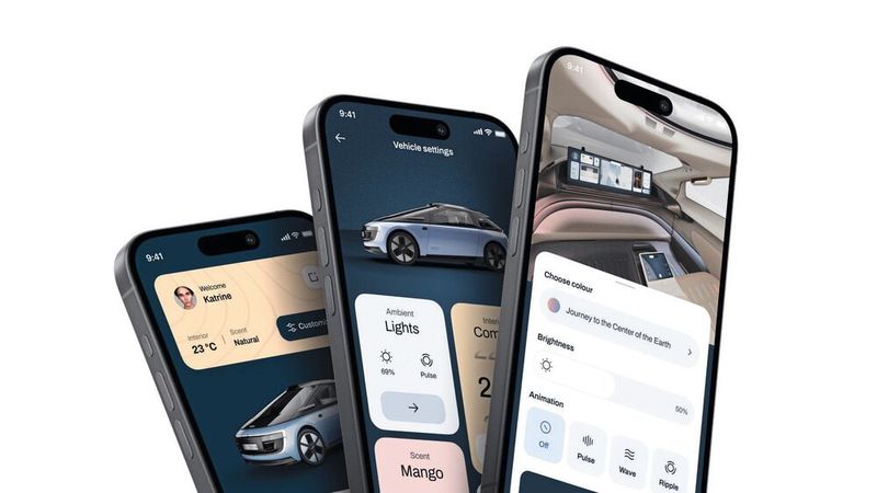 Mit voll umfassender Vernetzung macht die Verne-App jedes Verne-Vehikel zum ganz persönlichen Auto. (Bild: Rimac)